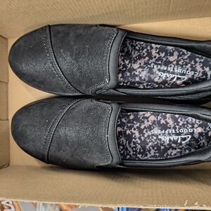 Clarks Women's Black Slip-On Shoes